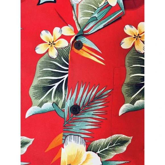 Vintage Alvish Enjoy Life Hawaiian Shirt sz Medium Vacation Cruise Island Wear - Picture 3 of 13